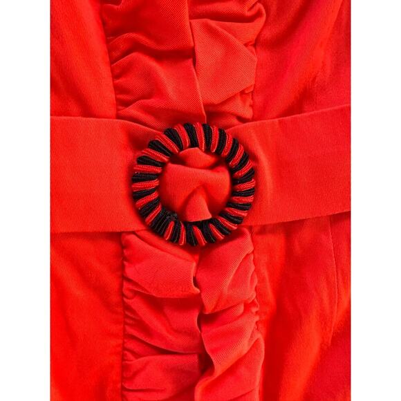 Milly of New York Ruffle Belted Dress Size 10 - Picture 2 of 7